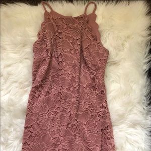 Lacey print dress